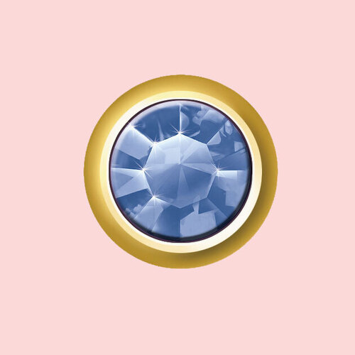 Mount Studs Gold Mini September - Sapphire
