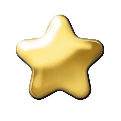 Cassette Studs Gold Solid Shape Plain Star