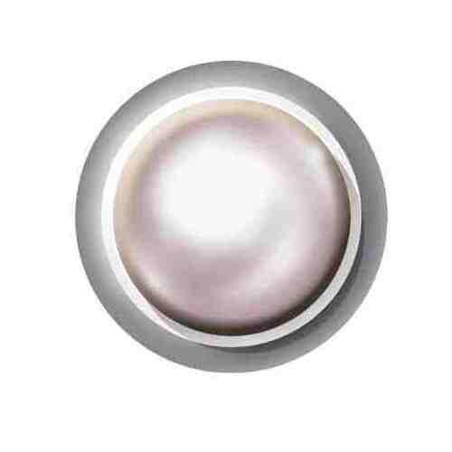 Cassette Studs Silver Solid Shape White Pearl