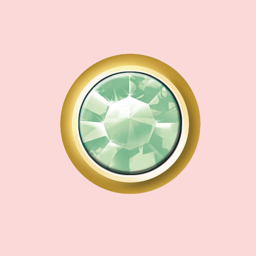 Mount Studs Gold Mini August - Peridot