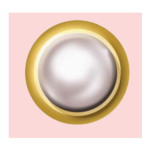 Mount Studs Gold Solid Shape White Pearl
