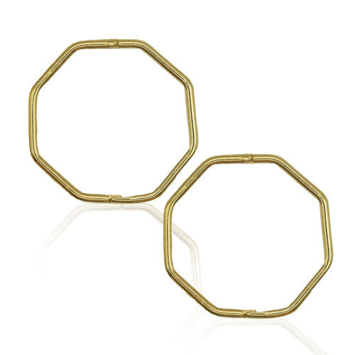22ct Gold Plated Sleepers Octagonal