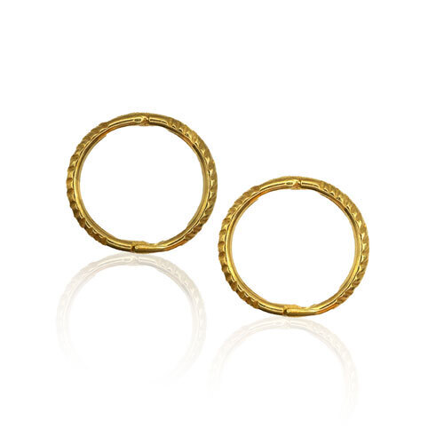 22ct Gold Plated Sleepers Twist